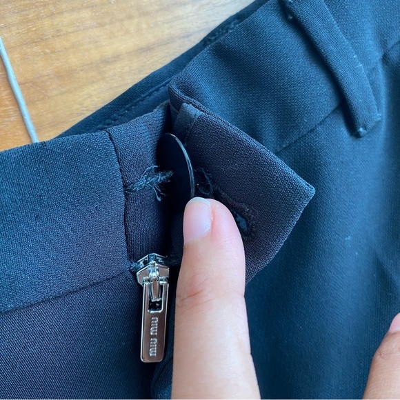 Authentic Miu Miu Black Pant, Size 42 - Picture 2 of 9